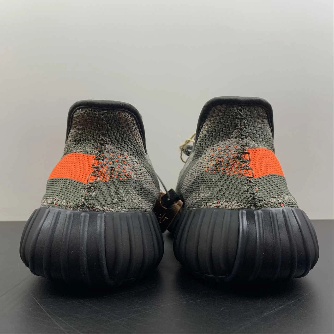 Adidas Yeezy Boost 350 V2 Carbel Stegry Solred HQ7045 running in a nature reserve sale shoes