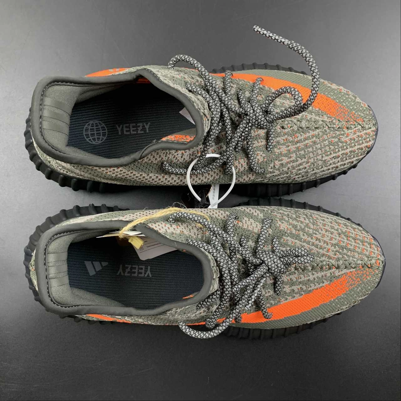 Adidas Yeezy Boost 350 V2 Carbel Stegry Solred HQ7045 Rubber Outsole niche - market shoes