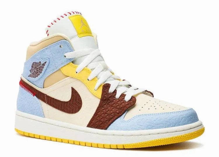 Memory Foam Padding Outdoor Fit Air Jordan 1 Mid Maison Chateau Rouge