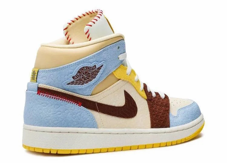 Air Jordan 1 Mid Maison Chateau Rouge Spring Vibe Classic Trend