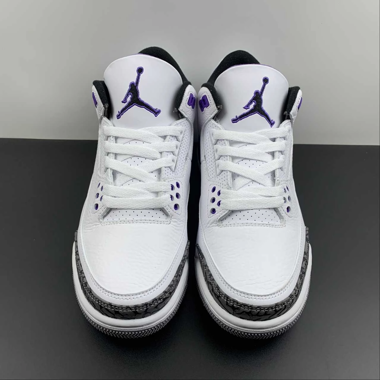 Air Jordan 3 Retro Dark Iris Cement Grey White Black CT8532-105 Child Hike