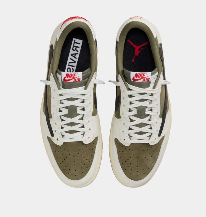 Nike Air Jordan 1 Low OG x Travis Scott Medium Olive MinimalistDesign