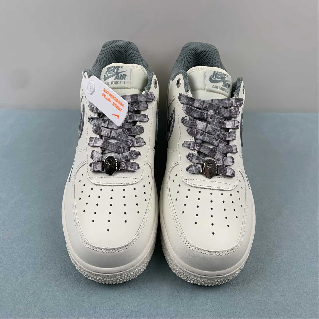 Run Errands Air Force 1 07 Low BAPE White Gray PF9055-760