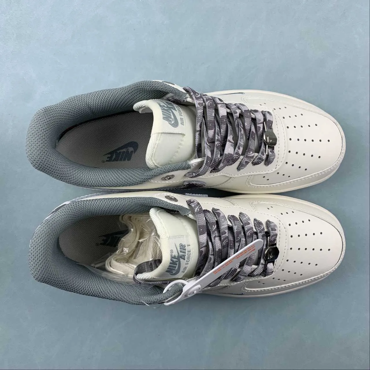 Air Force 1 07 Low BAPE White Gray PF9055-760 Street Wear Leather