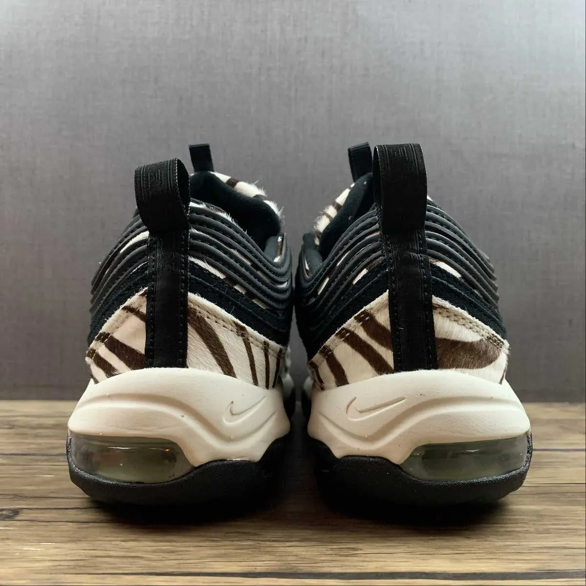 Air Max 97 Golf NRG Zebra Black Tan Sail Jade Aura DH1313-001 running in dry weather