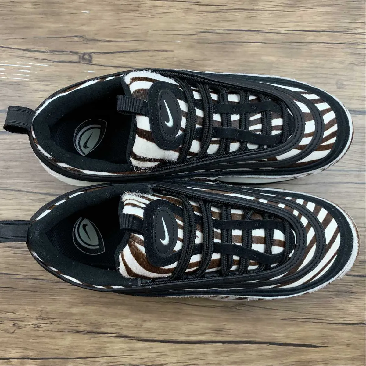 low-top shoes Air Max 97 Golf NRG Zebra Black Tan Sail Jade Aura DH1313-001