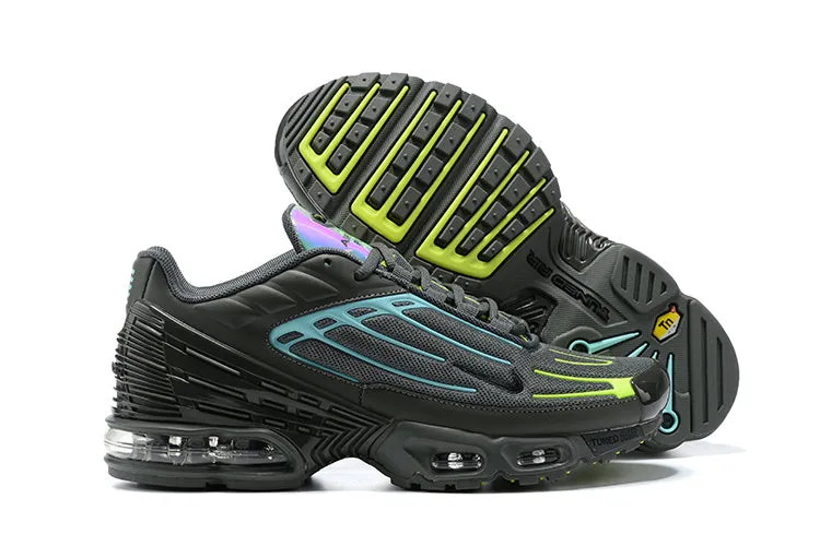 Air Max Plus 3 Dark Grey Blue Green CV2645-002 reflective shoes Impressive shock absorption