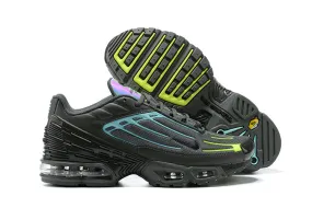 Air Max Plus 3 Dark Grey Blue Green CV2645-002 reflective shoes Impressive shock absorption