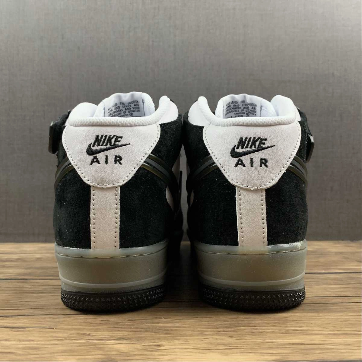 Air Force 1 07 Mid Slam Jam Black White Gray BC9825-101 Wear resistant
