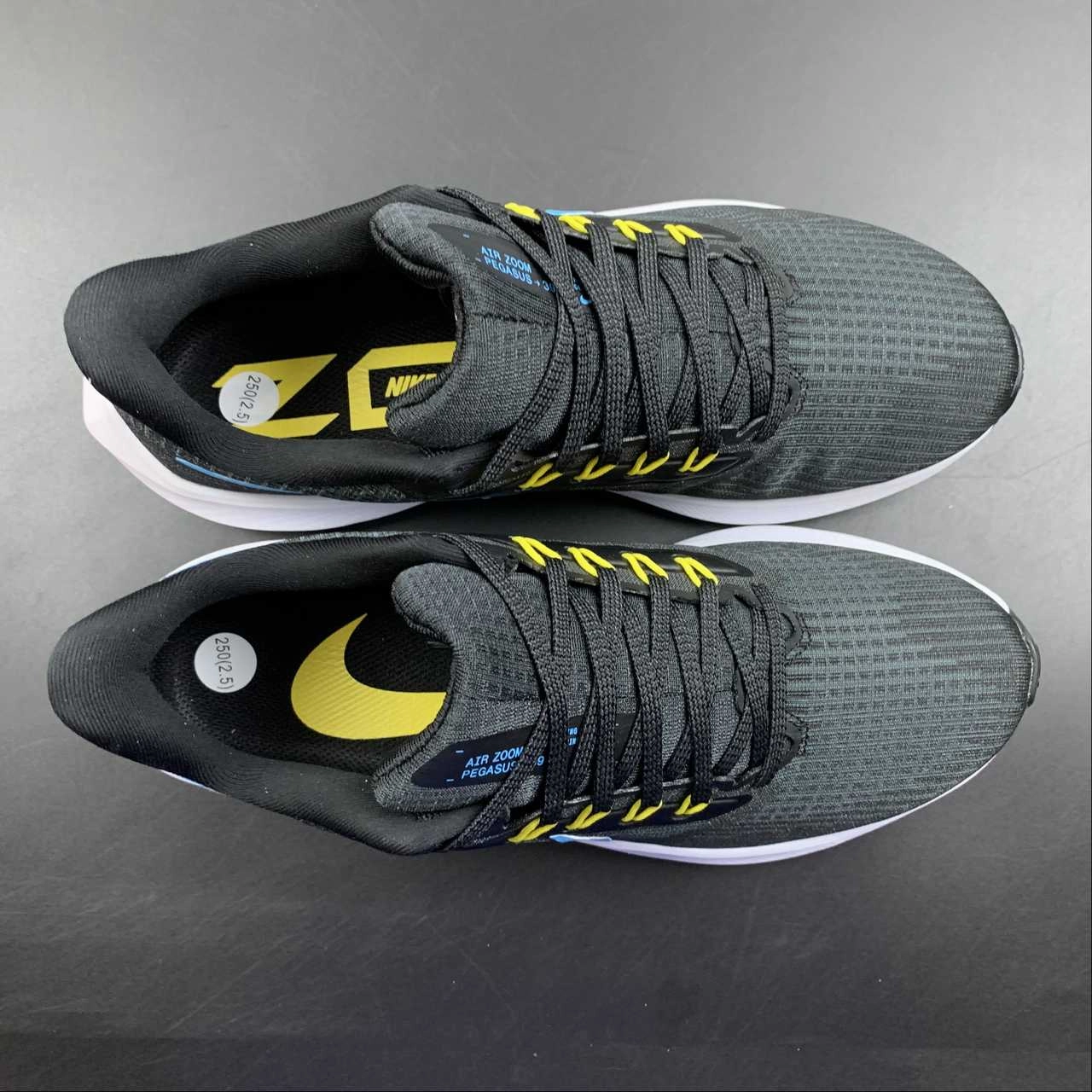 Air Zoom Pegasus 39 Black Chlorine Blue-Anthracite DH4071-002 Shock-absorbing heel zones ease repetitive landings
