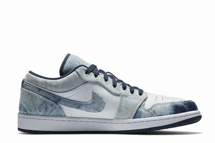 Air Jordan 1 Low Washed Denim Balanced Motion Sturdy Build