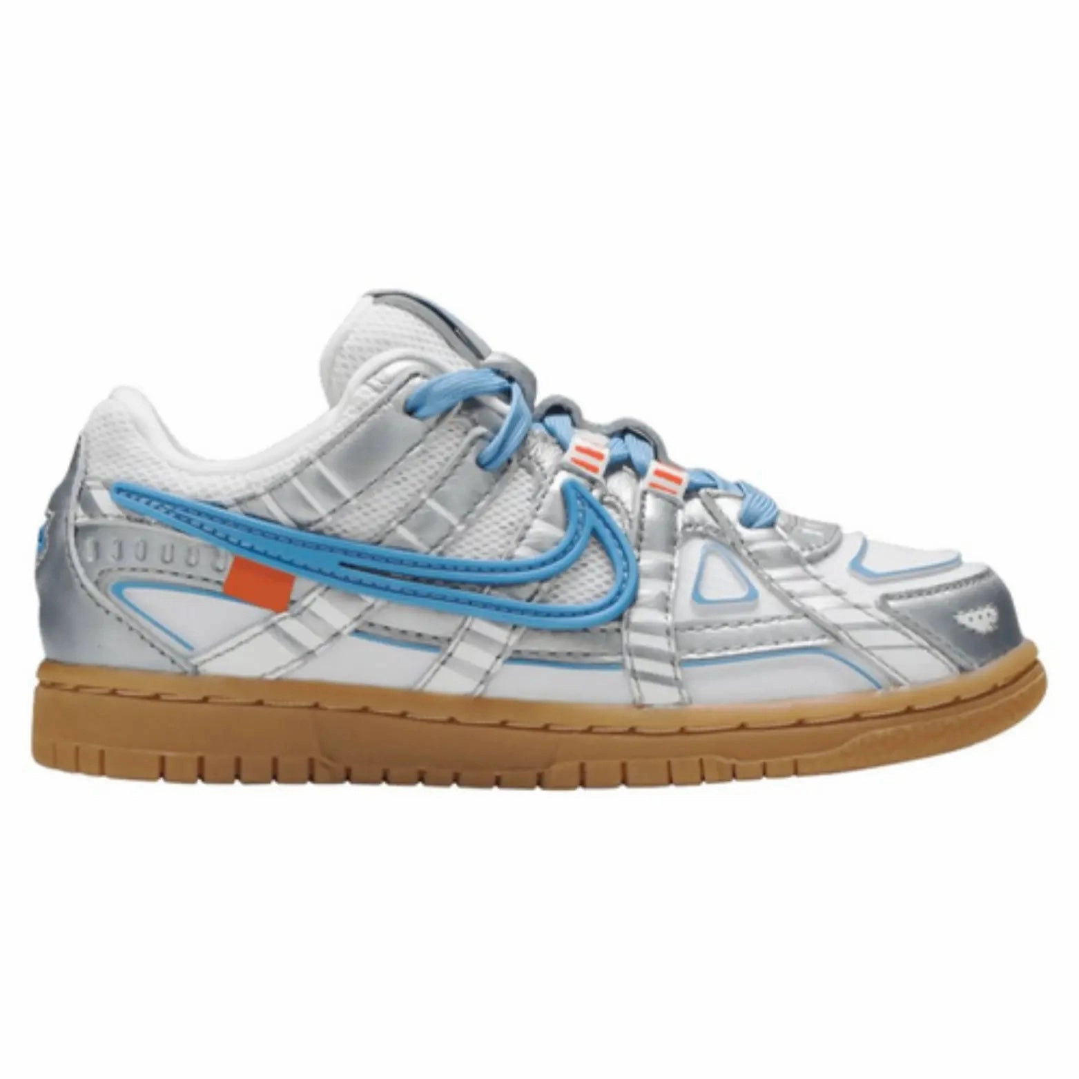Nike Air Rubber Dunk PS OFF-WHITE University Blue CW7410 100 Impact Dispersal Functional Fit