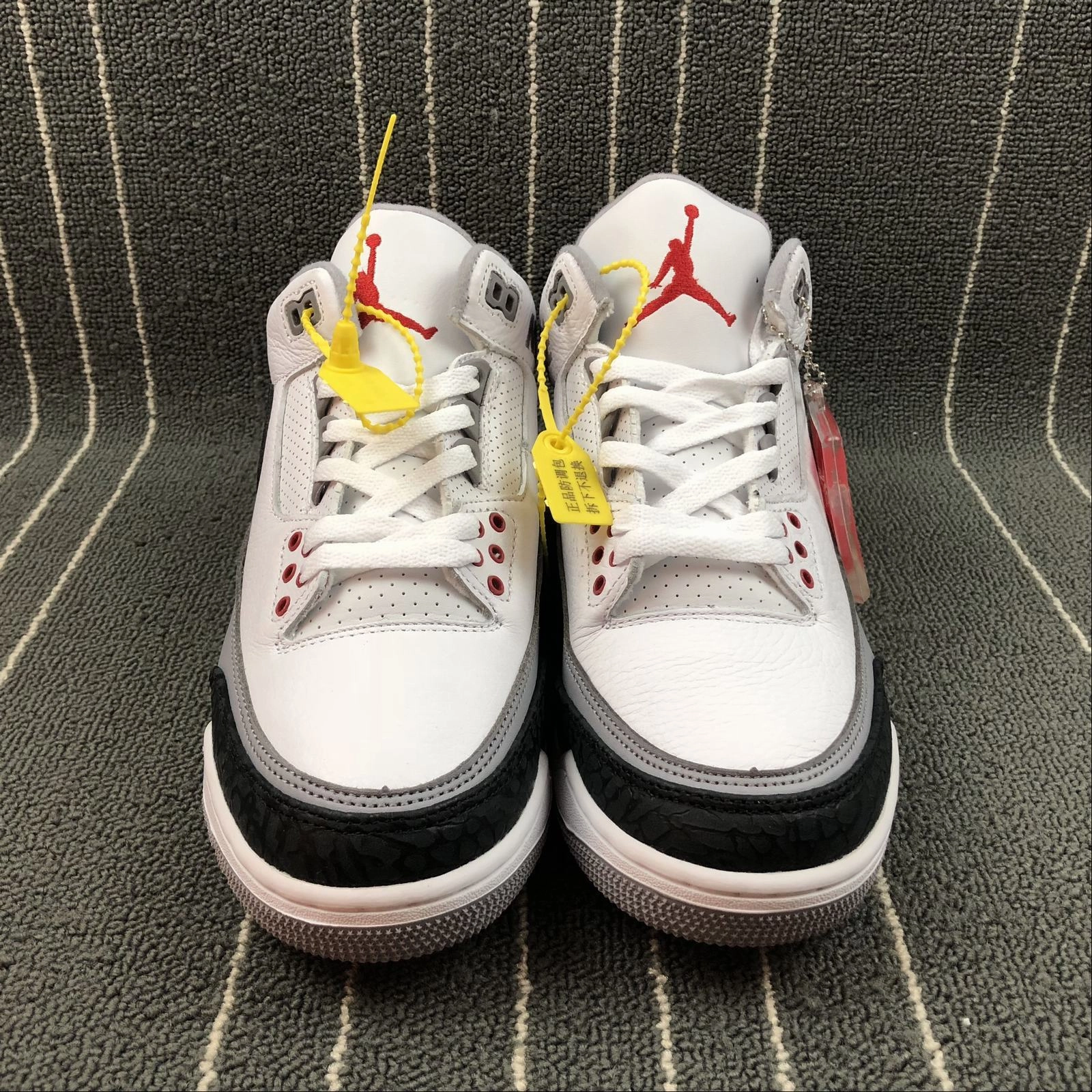 Air Jordan 3 Retro Tinker NRG Black White Fire Red AQ3835-180 Brand Pop Balance Step