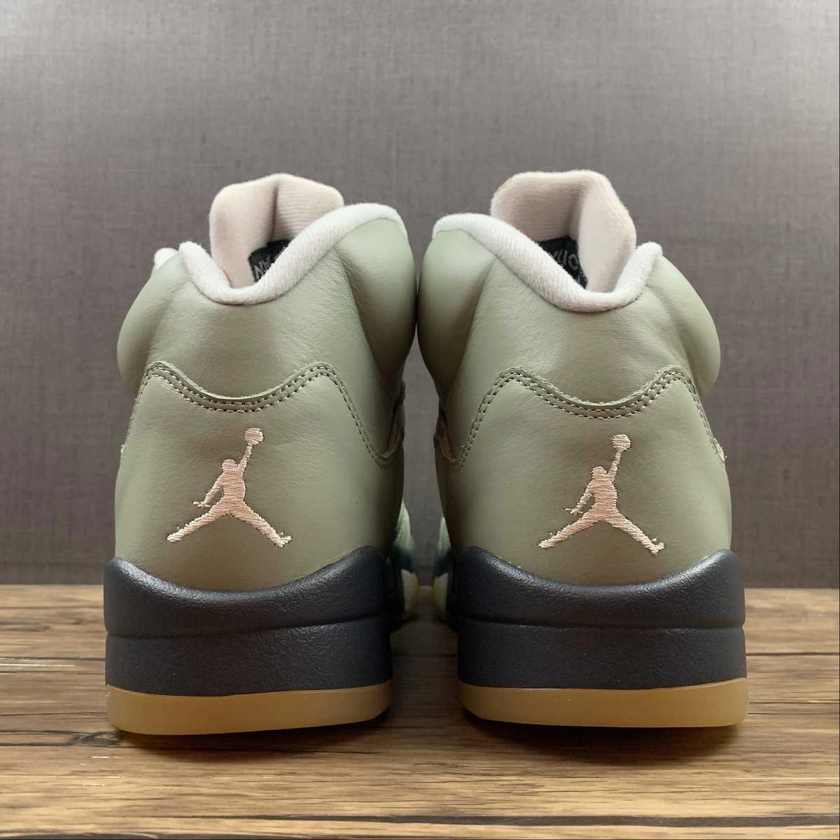 Breathable Mesh Layer Air Jordan 5 Retro Jade Horizon Light Silver DC7501-300