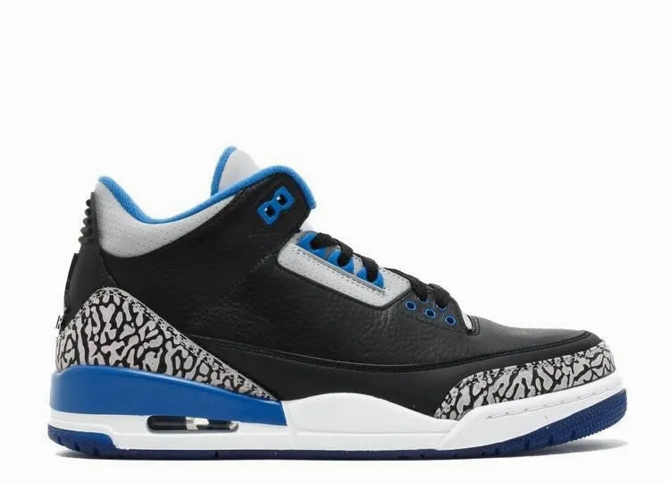 Soft Sole Shoes Stripe Mood Air Jordan 3 Sport Blue