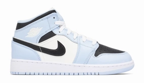 AIR JORDAN 1 MID ICE BLUE GS Hybrid Wear Light   Reflective
