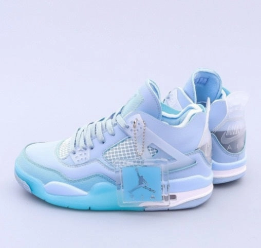 Air Jordan 4 Retro x Off White Light Blue CN1084-200 Reflective Detailing