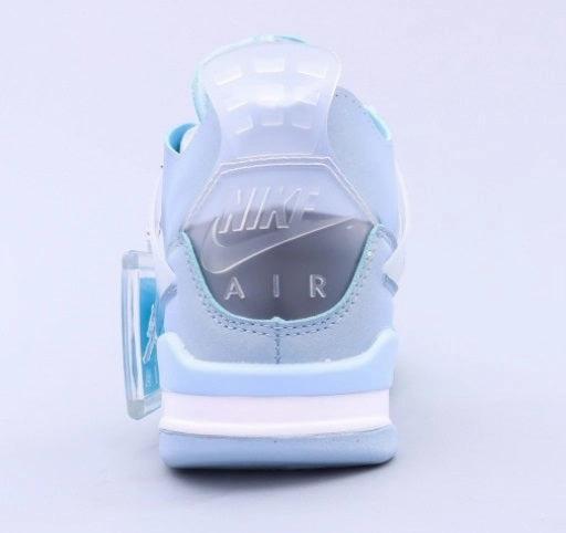 Reliable flair Air Jordan 4 Retro x Off White Light Blue CN1084-200