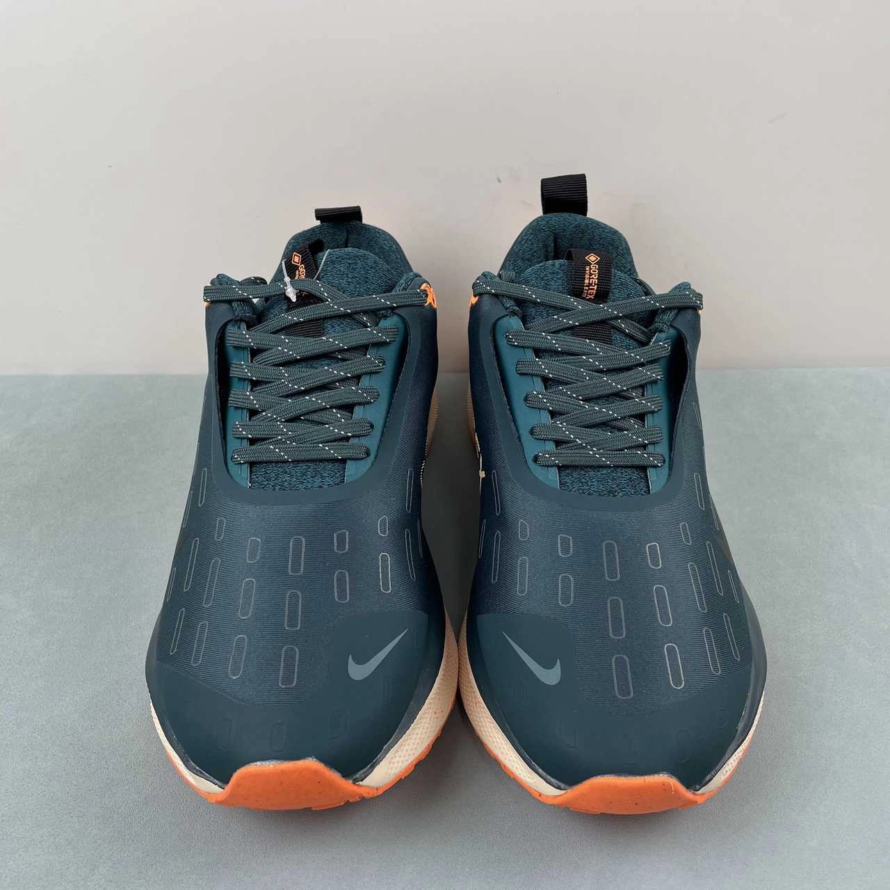 Nike ReactX Infinity Run 4 Gore-Tex Deep Jungle Geode Teal Total Orange FB2204-300 narrow - fit option Comfort Fitment