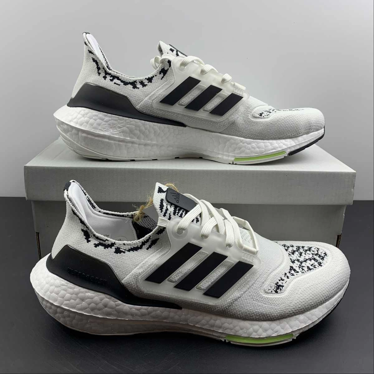 Playground Ready Anti Slip Feature Adidas UltraBoost 22 White Black Grey GX5573