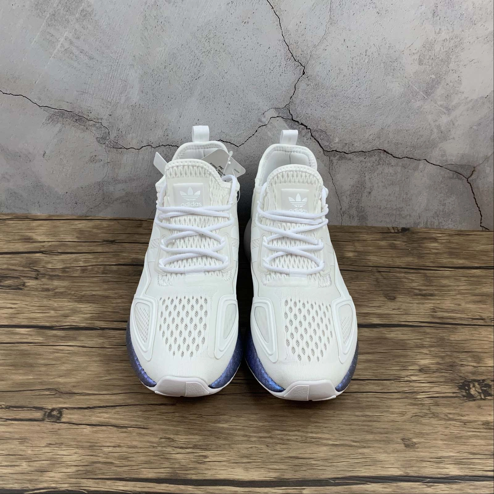 superior - craftsmanship Adidas ZX 2K Boost White White Blue Violet Met. FV2928