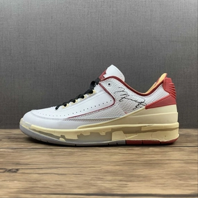 Off-White x Air Jordan 2 Retro Low SP White Red Black  DJ4375-106 Support Zones Urban Move Pro