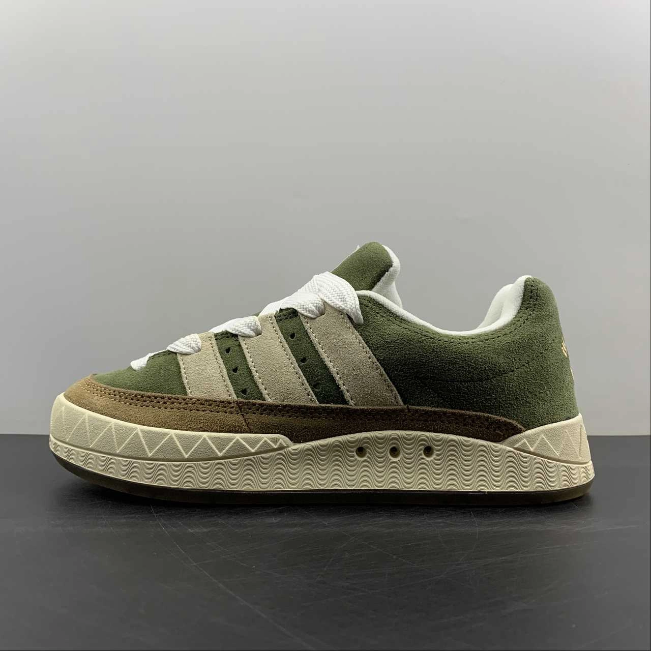 Lightweight Mesh Shoes fabric - lining Adidas Adimatic HM Dust Green Cream White HP9914