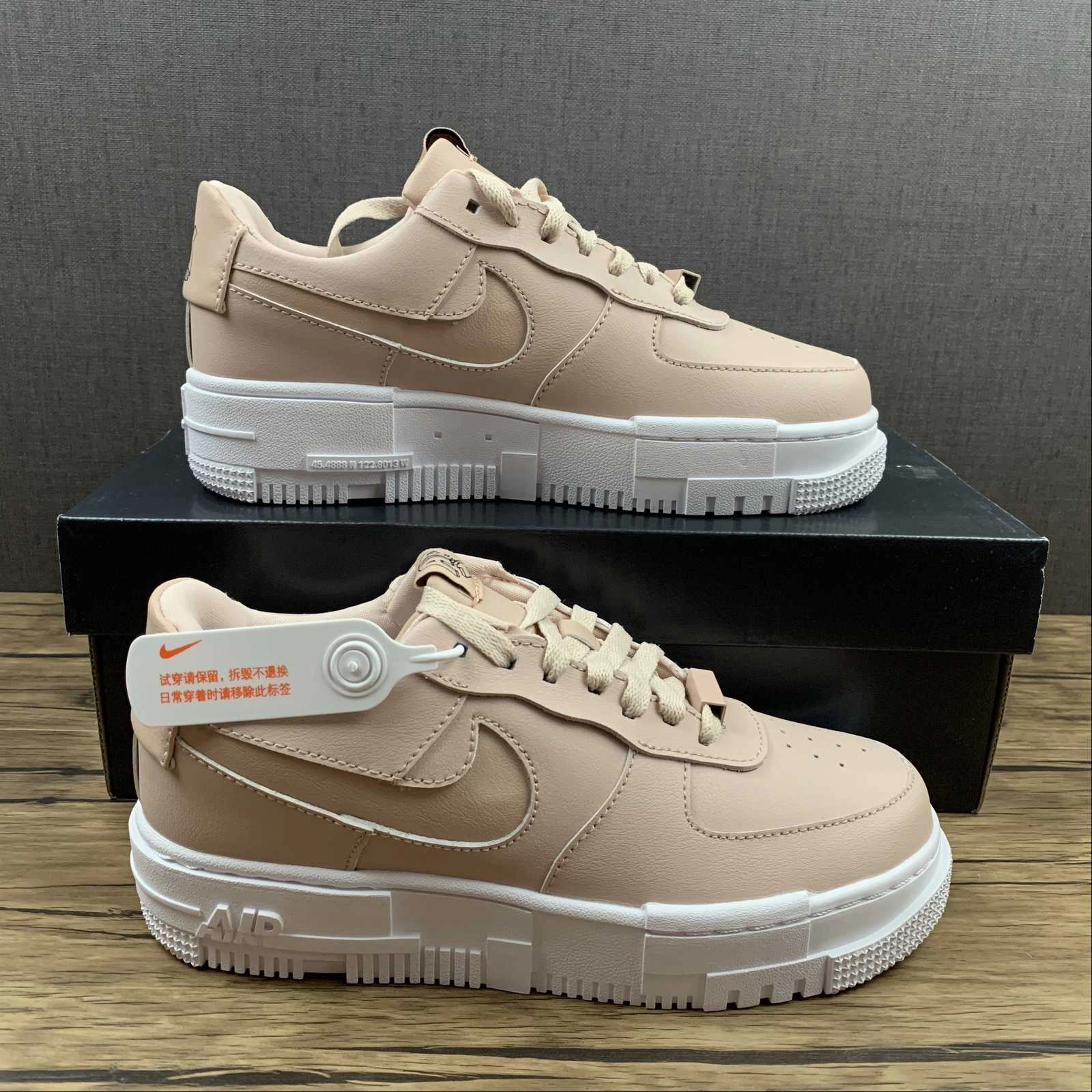Travel Snap Easy Care Air Force 1 PIXEL Particle Beige Black White CK6649-200