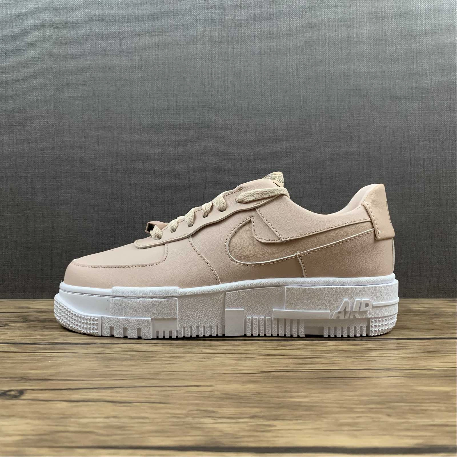 Weekend Vibes Air Force 1 PIXEL Particle Beige Black White CK6649-200