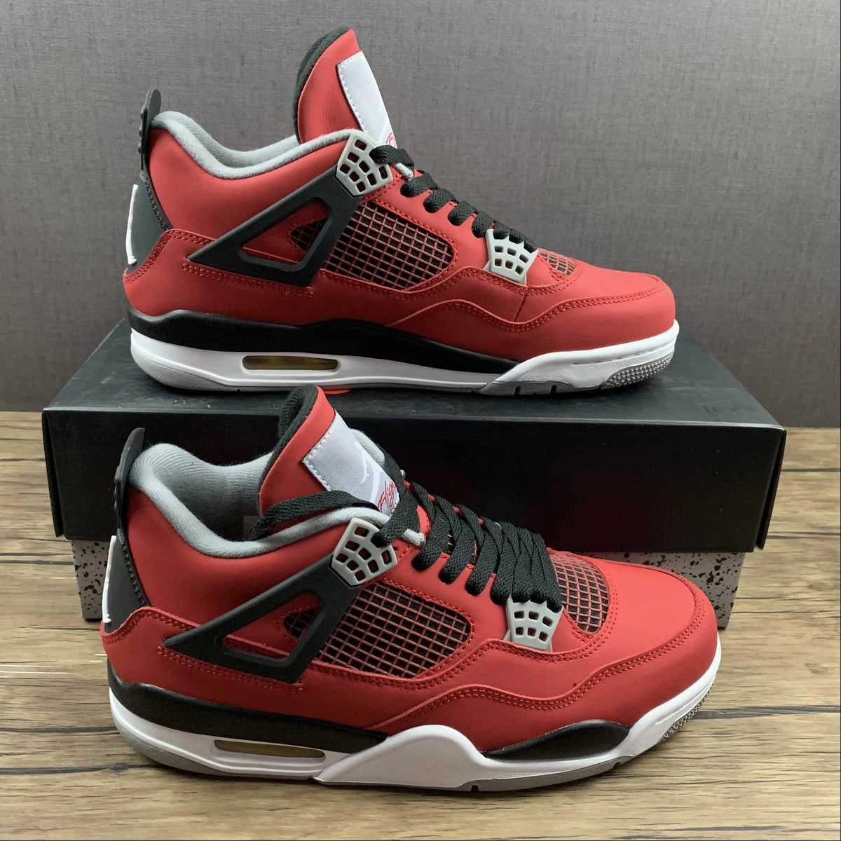 Air Jordan 4 Retro Toro Bravo Fire Red White Black Cement Grey 308497-603 Thermoplastic Polyurethane Plate