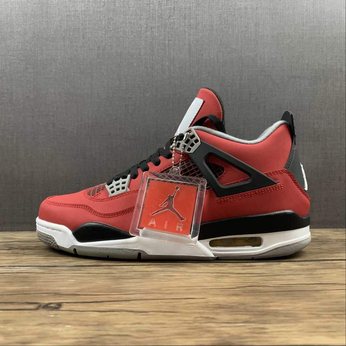 Arch Relief Chic Design Air Jordan 4 Retro Toro Bravo Fire Red White Black Cement Grey 308497-603