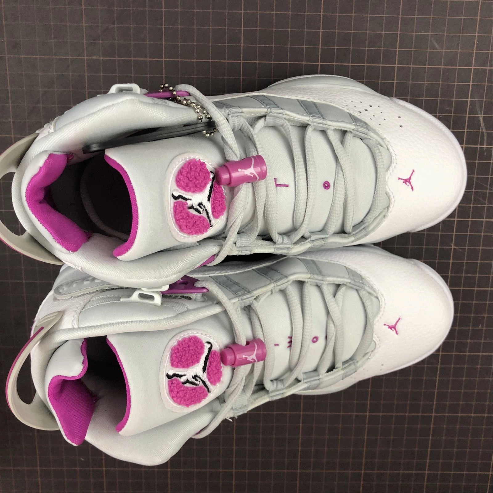 Air Jordan 6 Rings GG Pure Platinum Fuchsia Blast 323399-011 All-Weather Performance