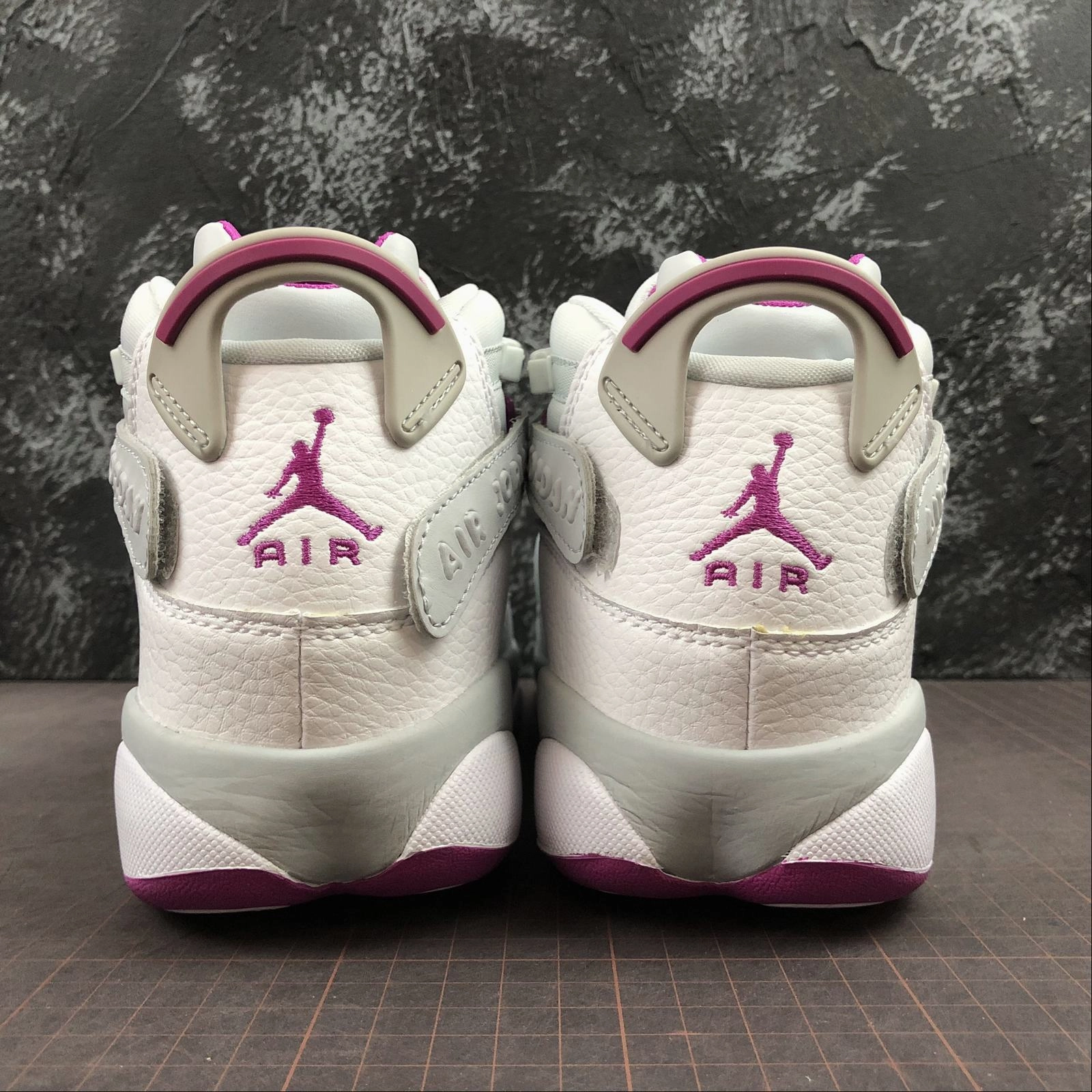 Lace   Up Durable Air Jordan 6 Rings GG Pure Platinum Fuchsia Blast 323399-011