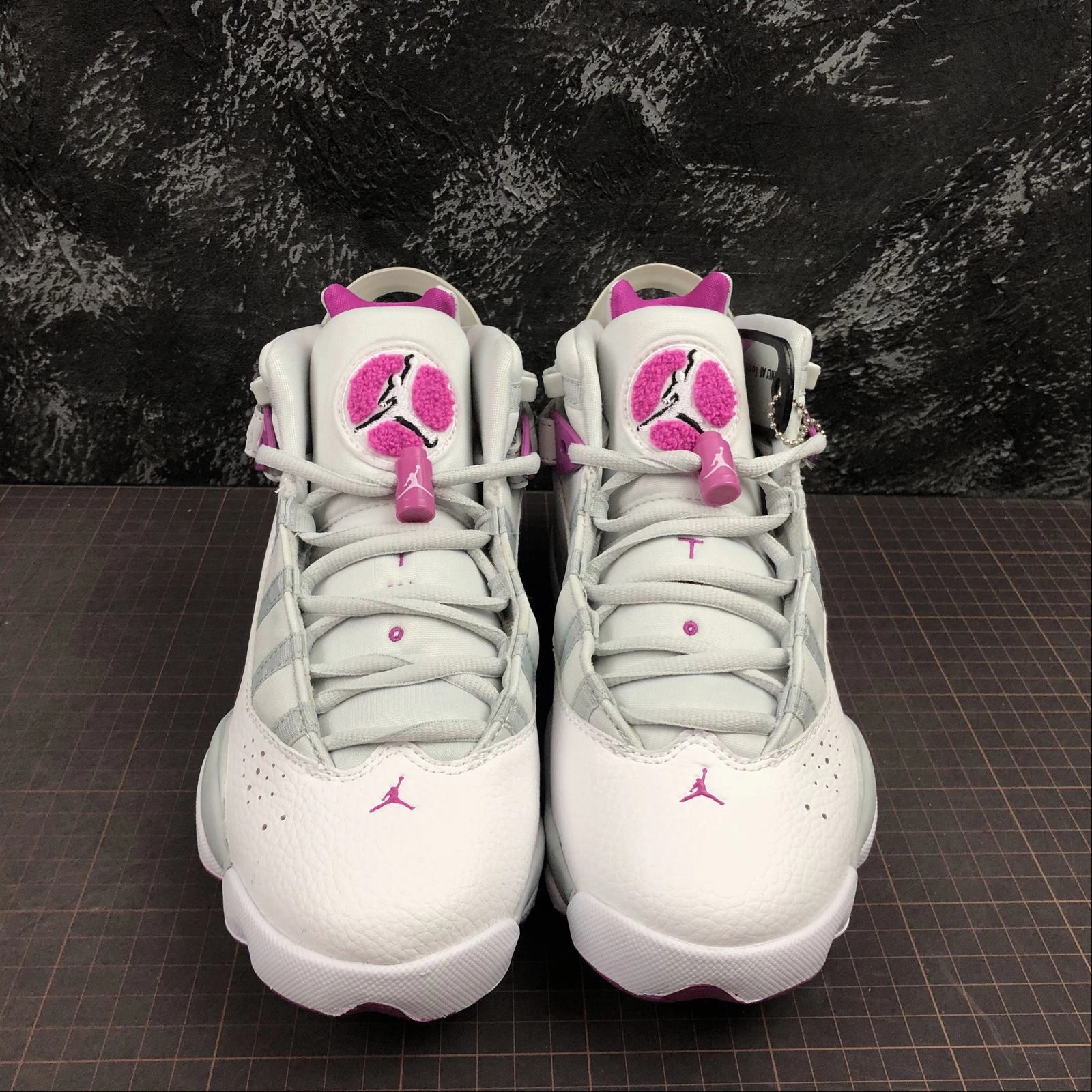 Multi Angle Grip High Rebound EVA Foam Air Jordan 6 Rings GG Pure Platinum Fuchsia Blast 323399-011