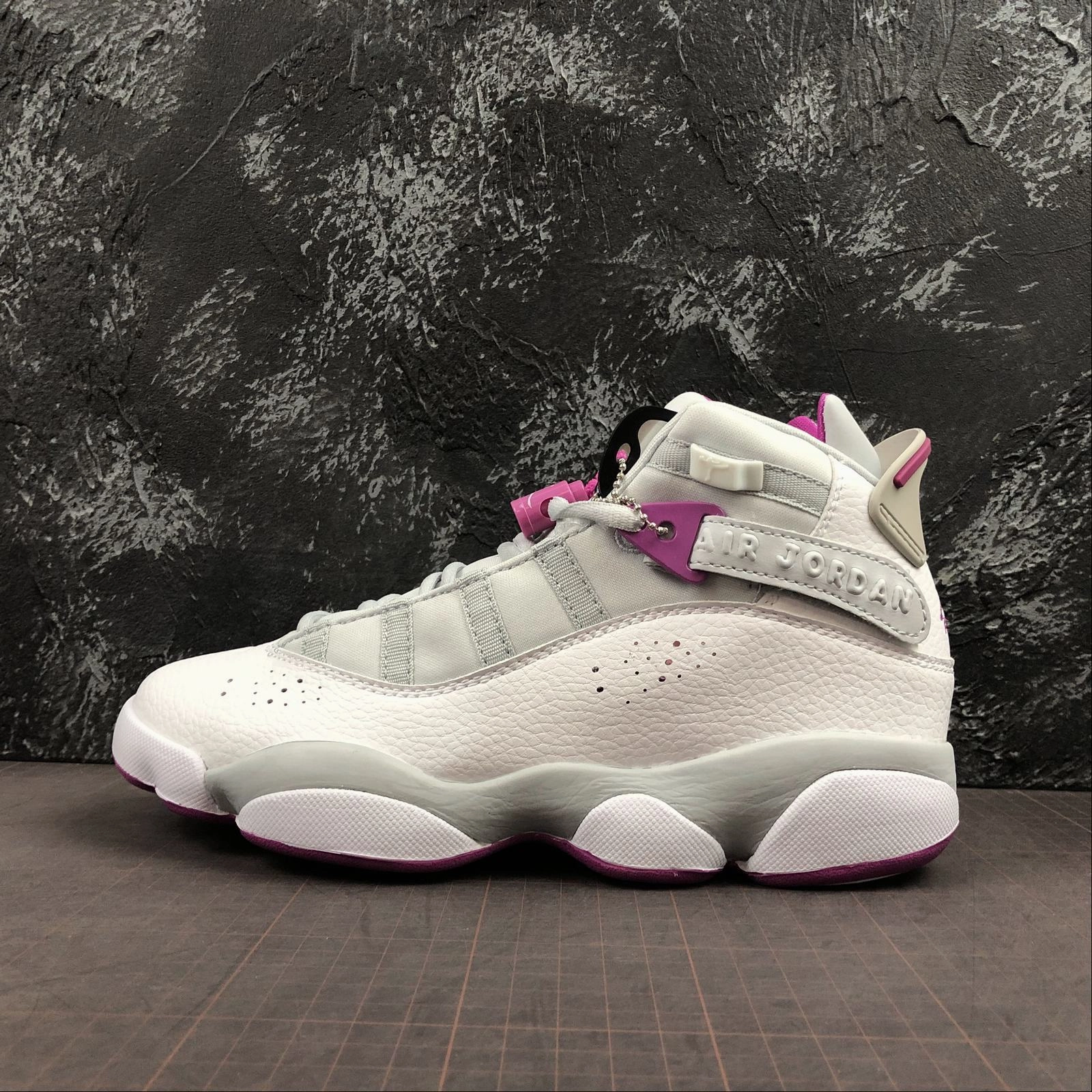 Dynamic Lacing Harness Air Jordan 6 Rings GG Pure Platinum Fuchsia Blast 323399-011