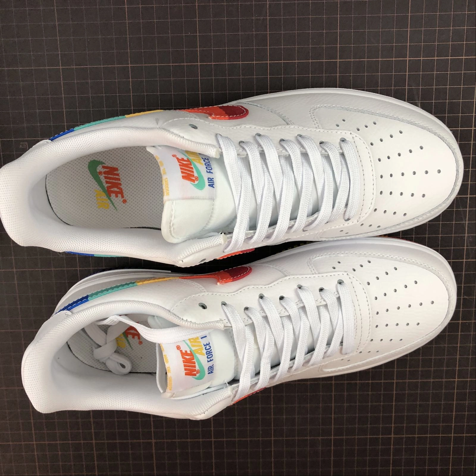 Air Force 1 07 LV8 White Rainbow Color CJ0524-102 Sprint Run Current Hike