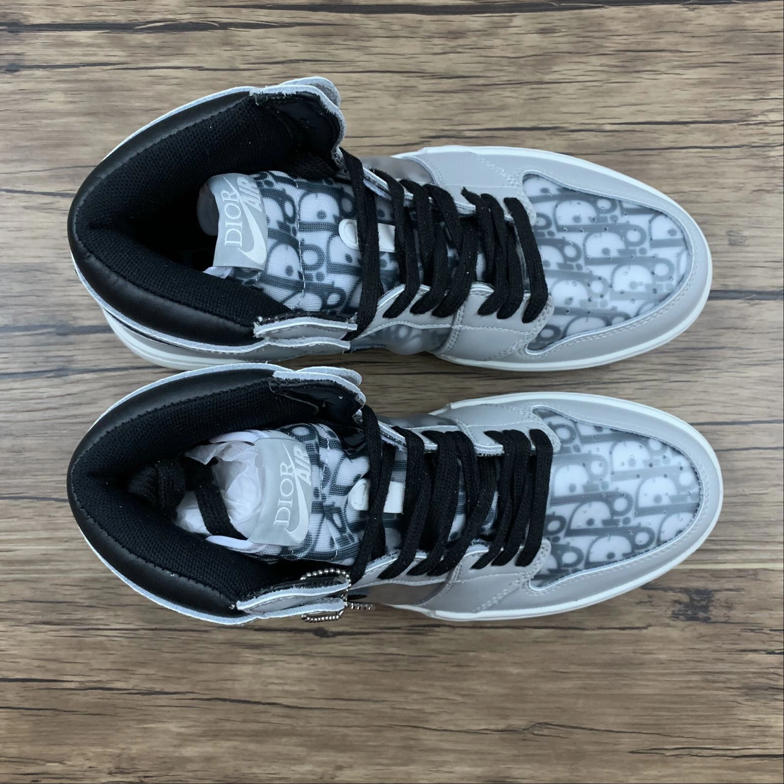 Air Jordan 1 High Dior Grey Black CN8607-002 Adaptive Edge Unisex style