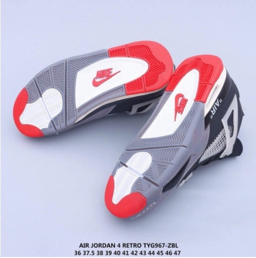 Stretchy sole Arch Stabilizer Air Jordan 4 Retro x Off White Black-Red TYG967-ZBL