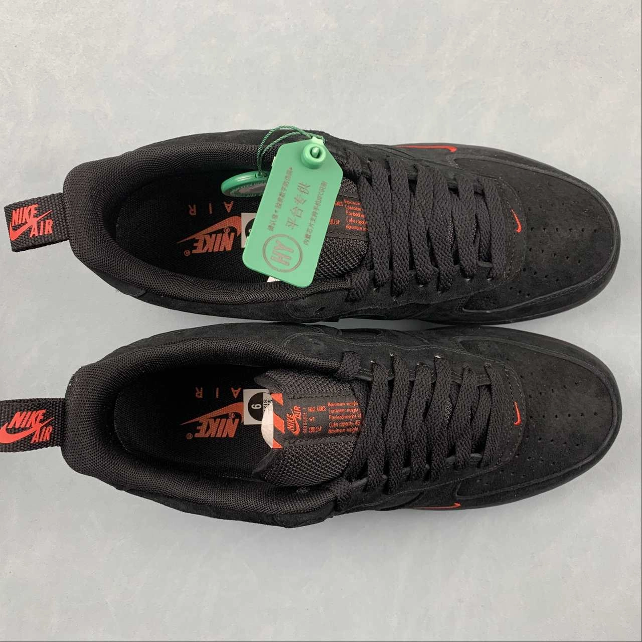 Clean Fit Effortless Style Air Force 1 Low Multi-Swoosh Black Orange DZ4514-001