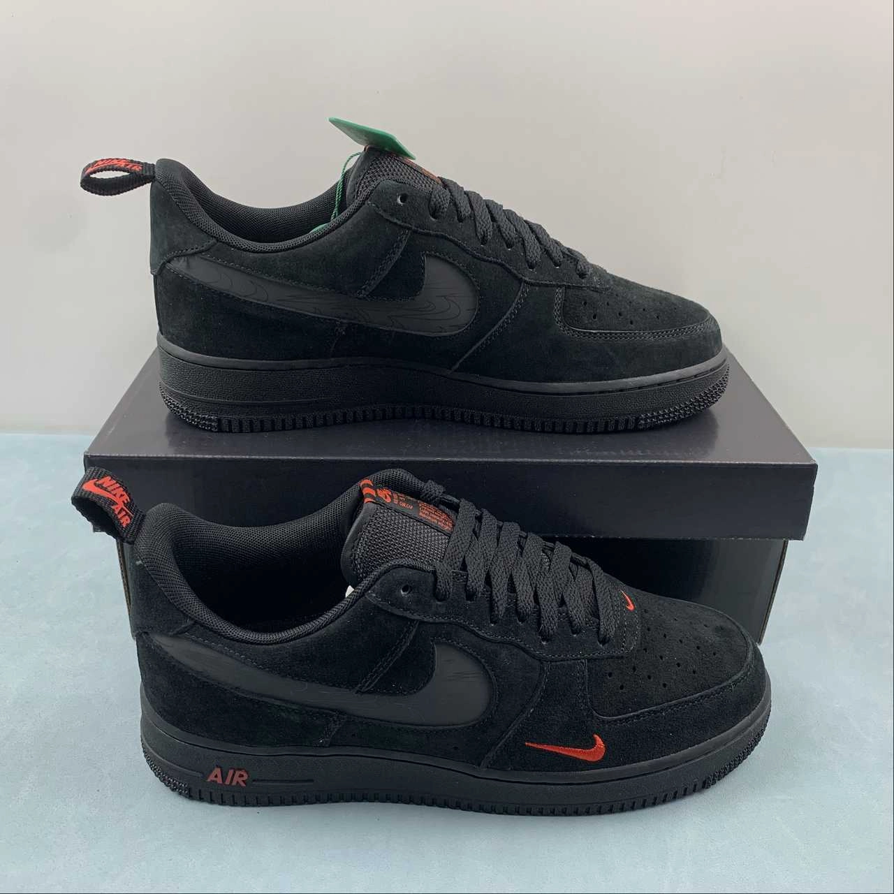 Air Force 1 Low Multi-Swoosh Black Orange DZ4514-001 Retro Tone Shop Quick