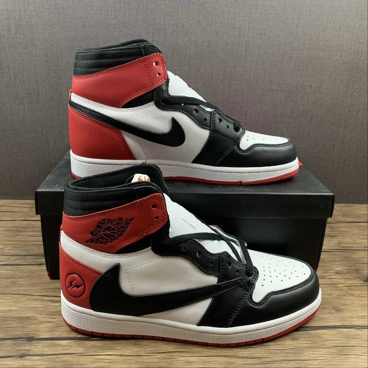 Air Jordan 1 Retro High OG SP Sail Black University Red (2022) DH3227-600 casual sneakers