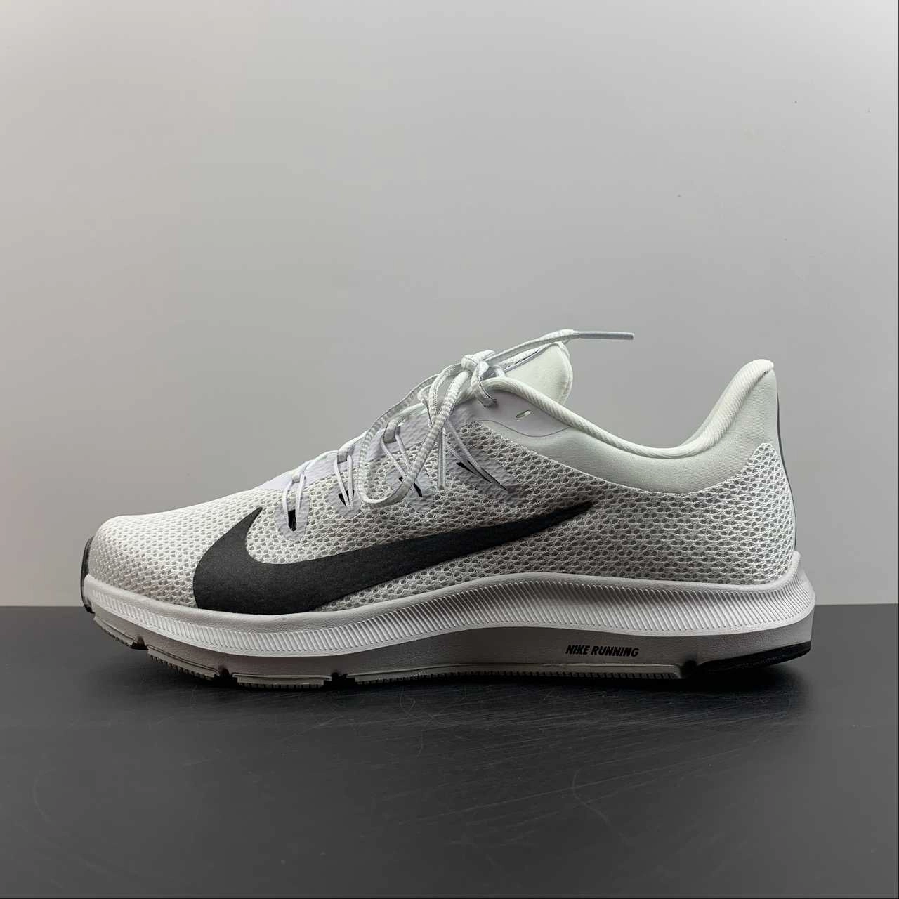 Nike Quest 2 White Black-Pure Platinum CI3787-100 Comfort Zone Active Flexibility
