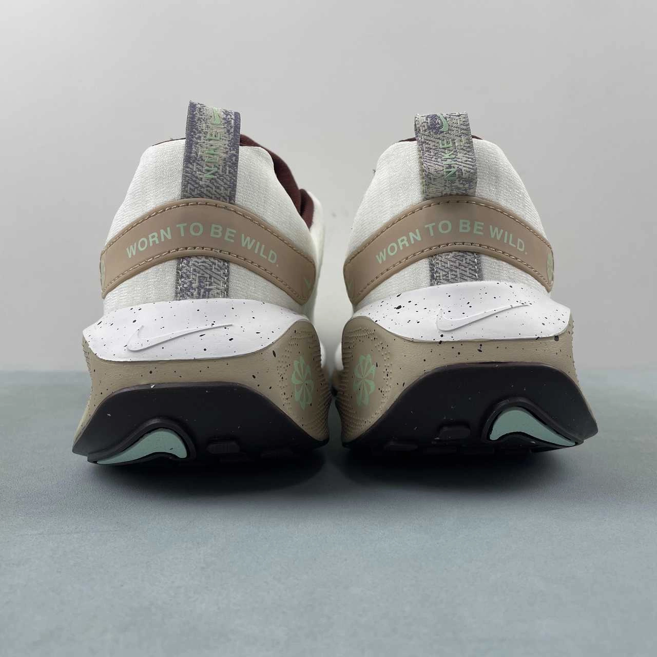 Nike ReactX Infinity Run 4 Sail Gray Red Tan HF5710-101 cardiovascular health running shoe gain