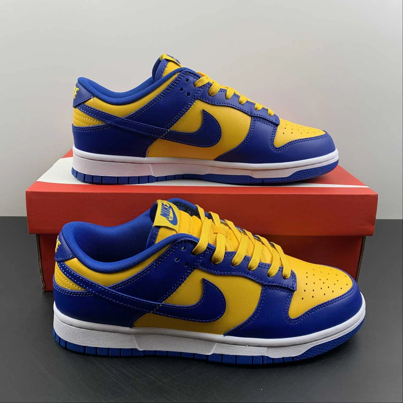 Performance Support Gym-Friendly SB Dunk Low UCLA Blue Jay University Gold White DD1391-402
