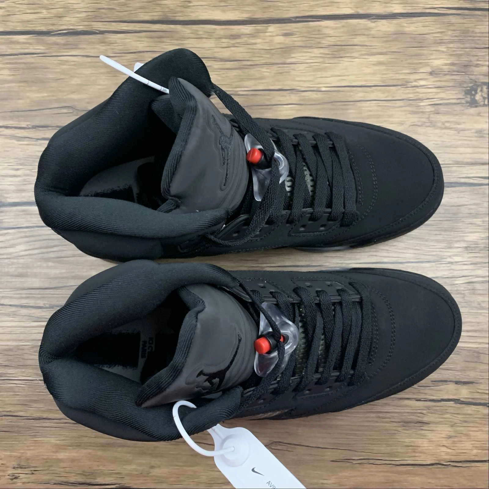 Air Jordan 5 Retro Paris Saint Germain Black AV9175-001 Heel Guard Tech