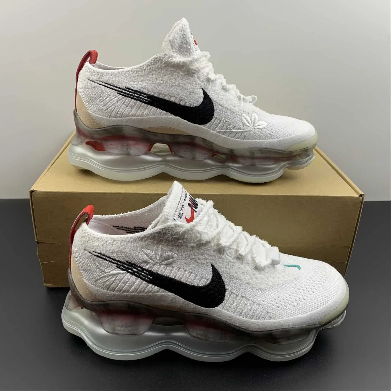 mud - resistant shoes Comfort Cushion Air Max Scorpion FK Lunar New Year Leap High Varsity Red White Black FD4319-101