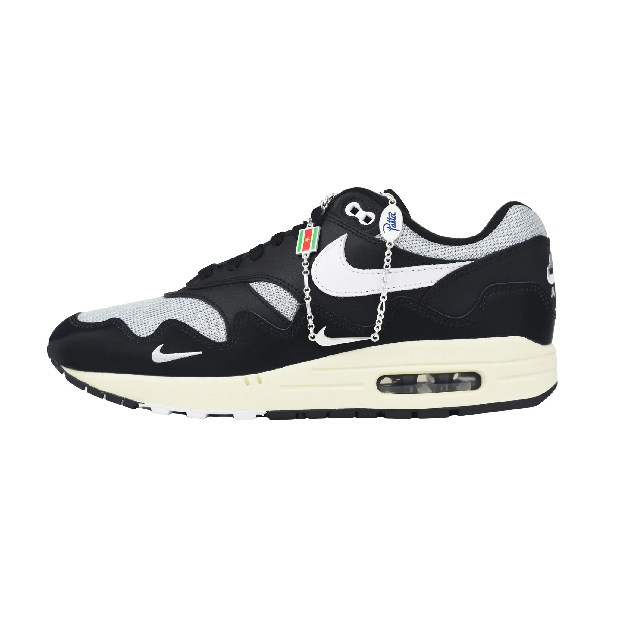 Nike Air Max 1 x Patta - Waves Black (With Bracelet/ Special Box) kids' comfort ultra - running shoes