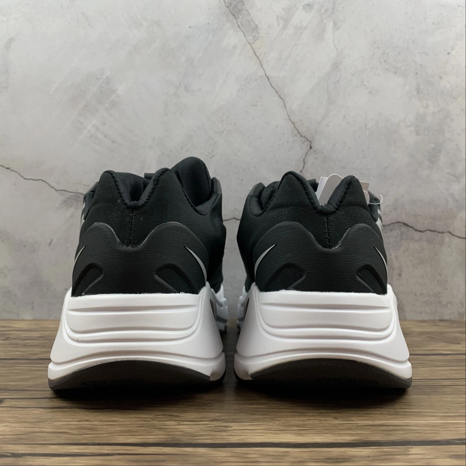 Adidas Yeezy Boost 700 MNVN Black White FV4445 Elastic Band