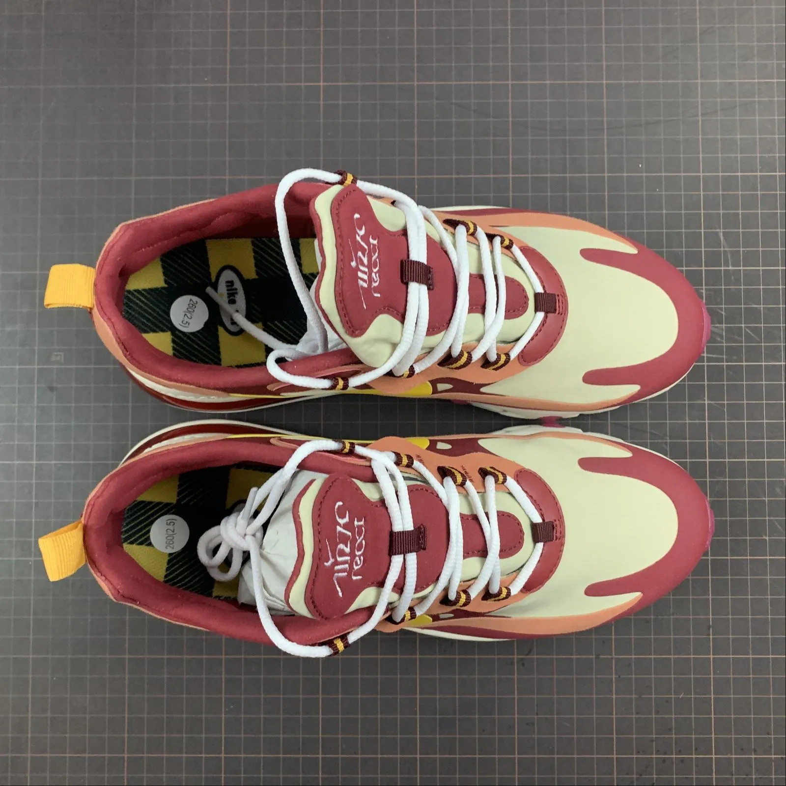 running on snow shoes Air Max 270 React Noble Red Dark Sulfur AO4971-601