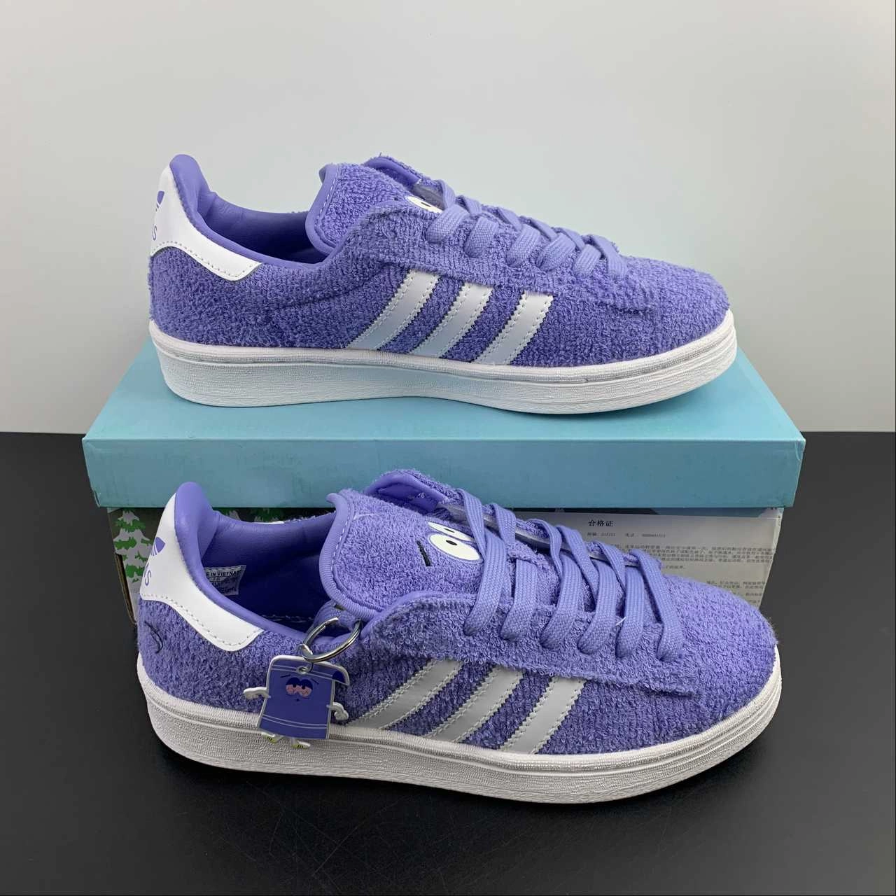 Adidas Campus 80s South Park Towelie Chalk Purple White GZ9177 Cushion Touch
